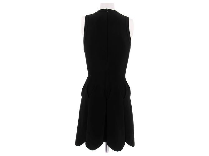 Alaïa Abito corto nero con scollo a V - vista 2