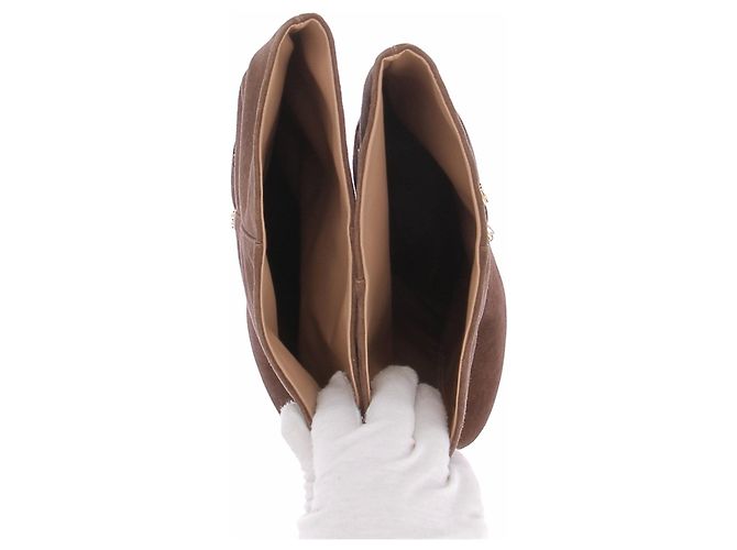 Ganni Botas "Chicory Coffee" marrones de cuero Castaño - vista 6