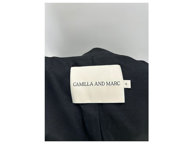 Autre Marque Blazer negro con flecos de lana - vista 5
