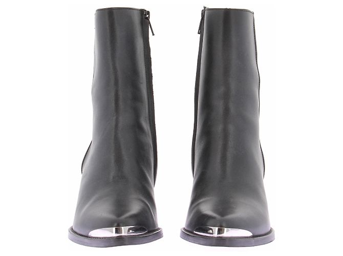 Jonak Schwarze Lederstiefeletten - vista 4