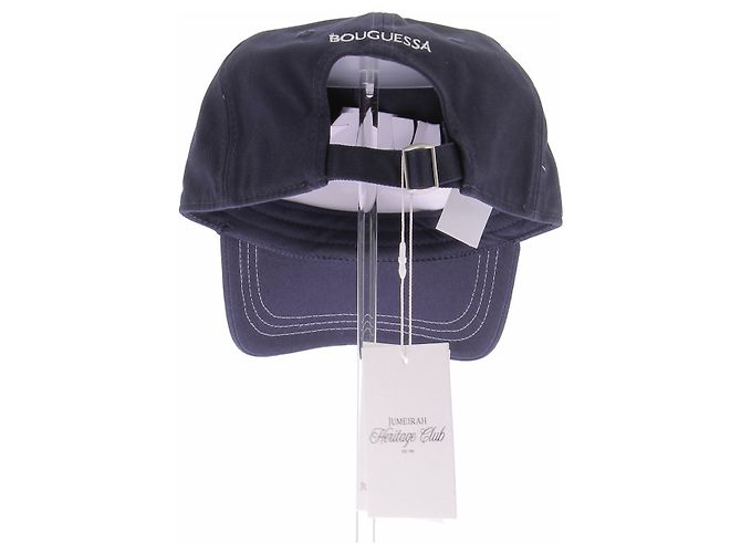 Autre Marque Cappellino BOUGUESSA in cotone blu navy - vista 2