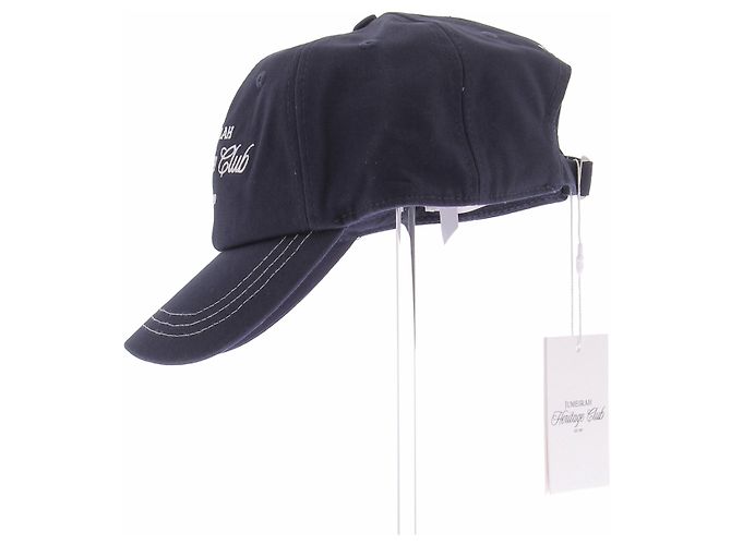 Autre Marque Cappellino BOUGUESSA in cotone blu navy - vista 4