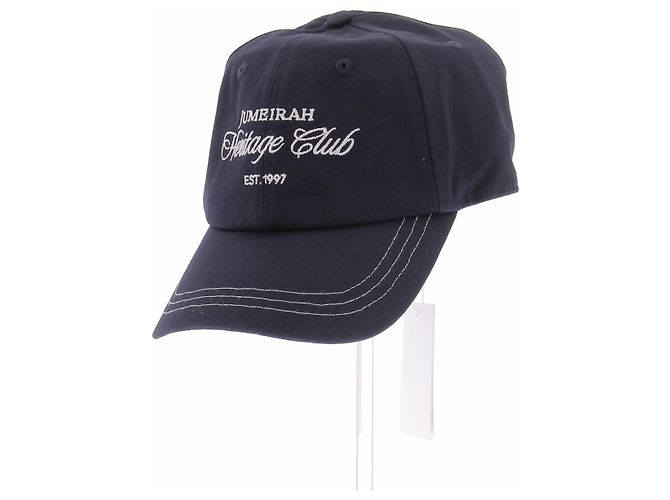 Autre Marque Cappellino BOUGUESSA in cotone blu navy - vista 5