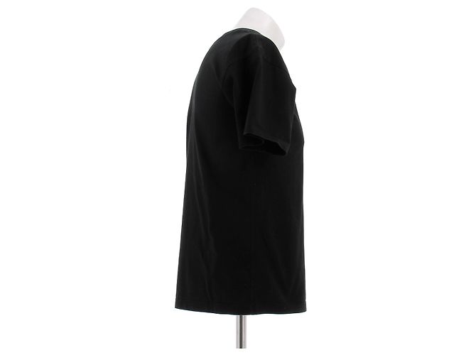 Camiseta negra de manga corta de algodón Céline Negro - vista 3