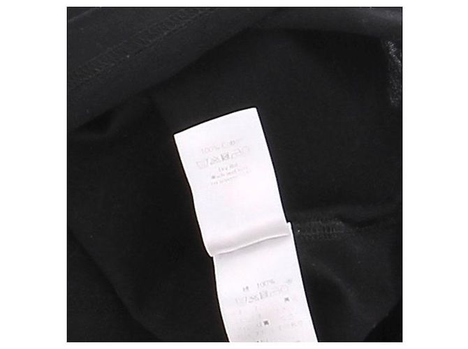 Camiseta negra de manga corta de algodón Céline Negro - vista 6