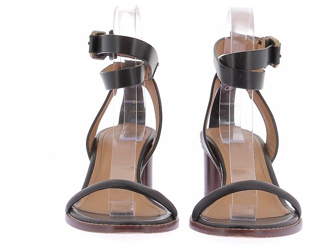 Isabel Marant Leder High Heels Schwarz - Ansicht 4