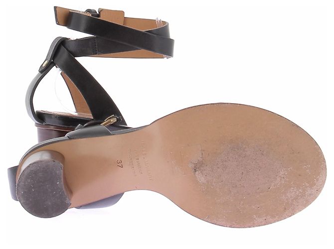 Isabel Marant Leder High Heels Schwarz - Ansicht 7