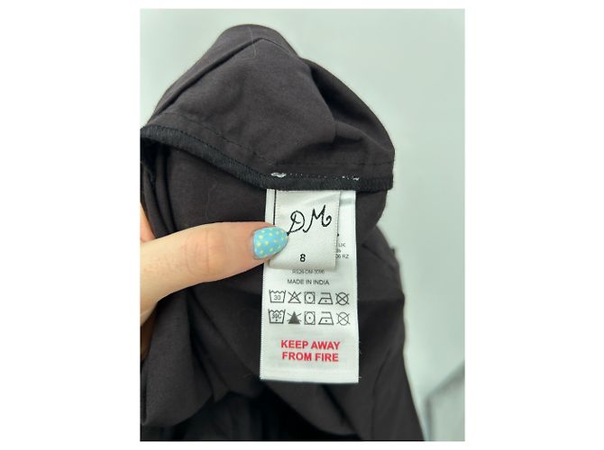 Autre Marque Braunes gerafftes Bustierkleid - Ansicht 6