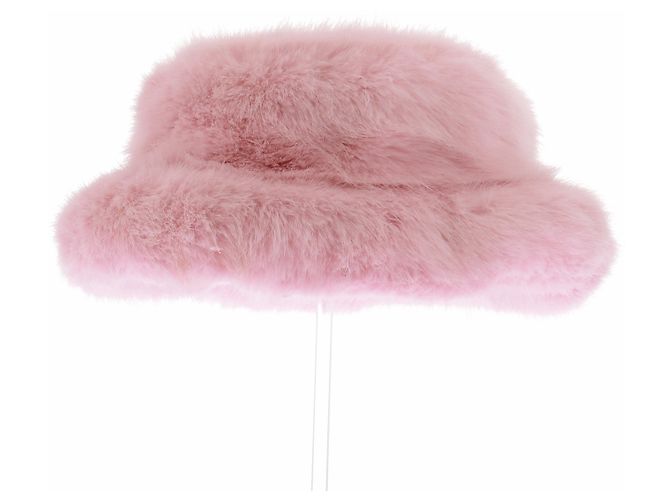 Autre Marque Pompon in pelliccia rosa EMMA BREWIN - vista 3