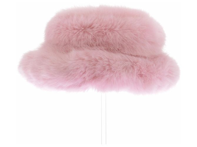 Autre Marque Pompon in pelliccia rosa EMMA BREWIN - vista 4
