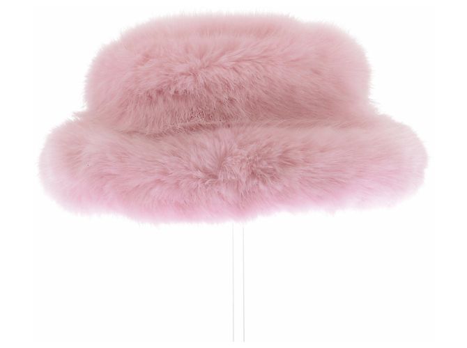 Autre Marque Pompon in pelliccia rosa EMMA BREWIN - vista 5