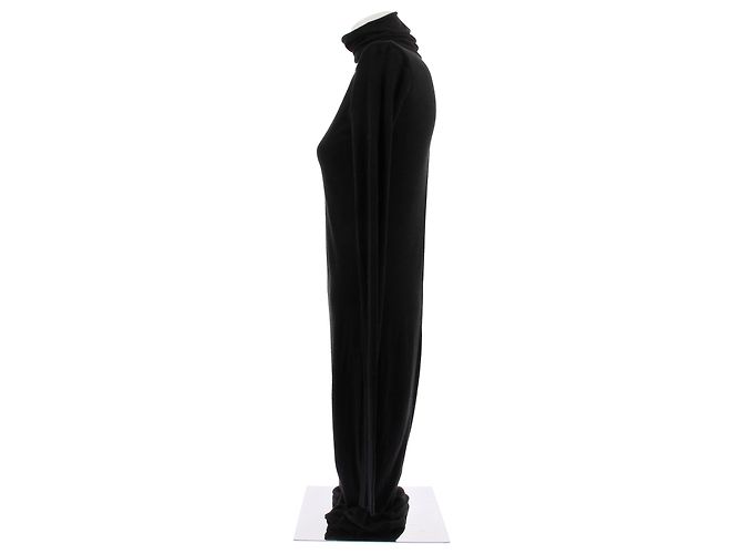 Abito nero a collo alto Rick Owens - vista 4