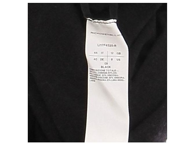 Abito nero a collo alto Rick Owens - vista 6