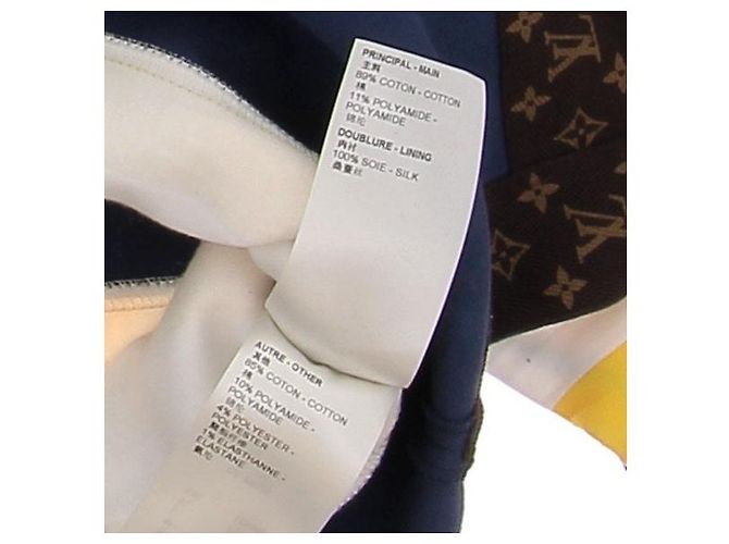 Louis Vuitton Trikoloren Polo aus Baumwolle Marineblau - Ansicht 5