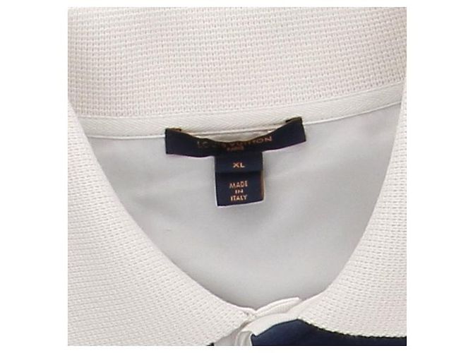 Louis Vuitton Trikoloren Polo aus Baumwolle Marineblau - Ansicht 6