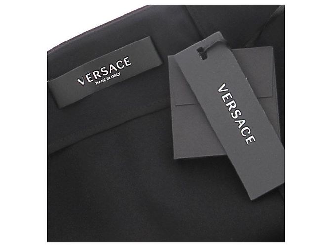 Versace Schwarzer kurzer Rock Größe 44 - Ansicht 7