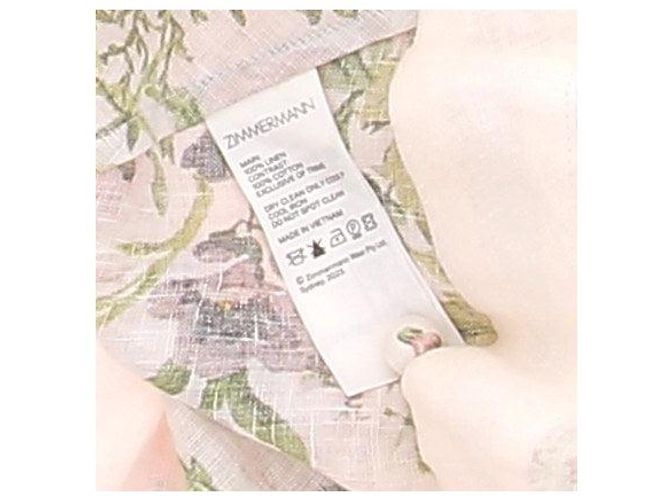 Vestido de lino floral Zimmermann Multicolor - vista 6