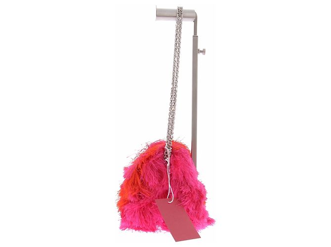 Roger Vivier Borsa rosa arancione con frange - vista 4