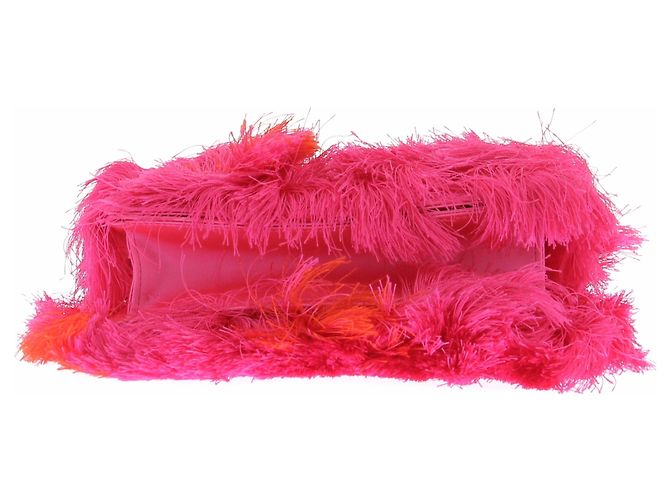 Roger Vivier Borsa rosa arancione con frange - vista 7