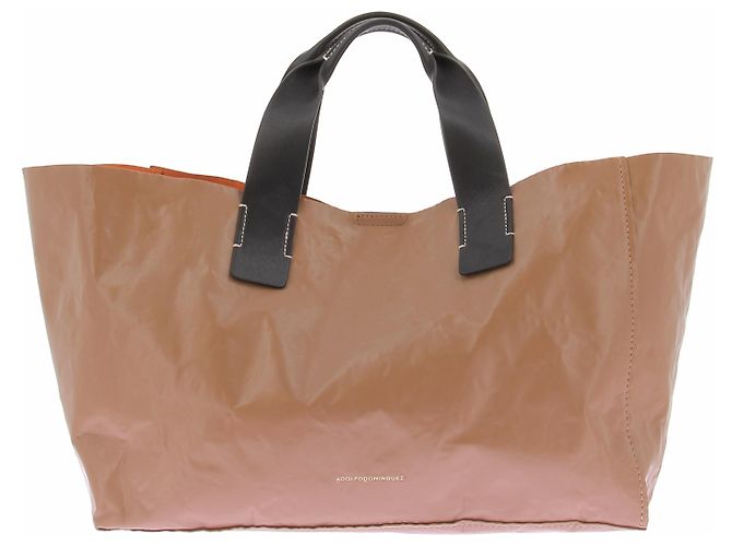 Borsa a mano Adolfo Dominguez in pelle marrone - vista 2