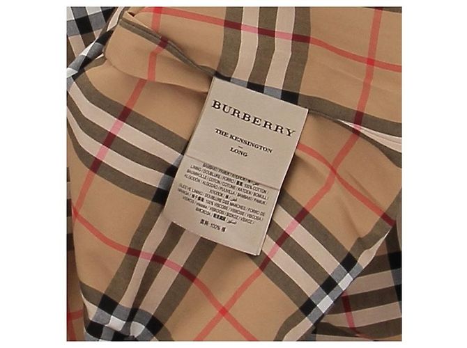 Gabardina Burberry beige de algodón - vista 7