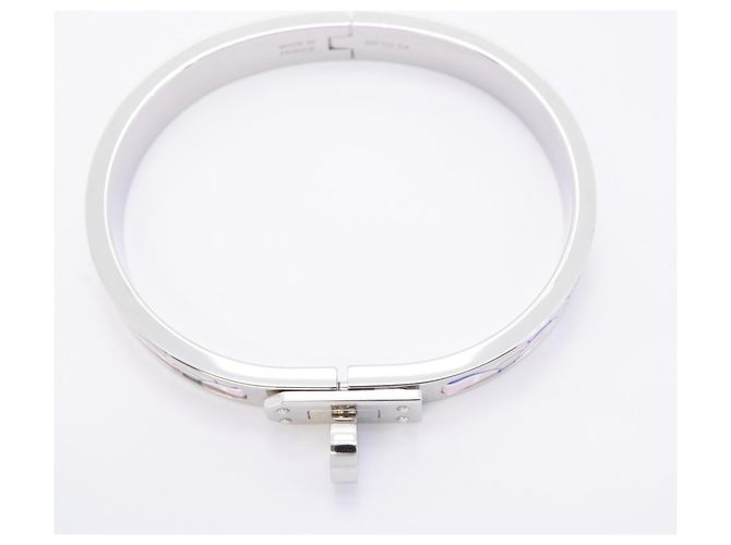 Bracciale Mini Click Kelly Faubourg di Hermès Argento Multicolore - vista 3