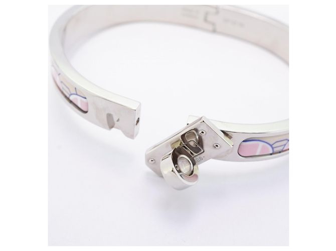 Bracciale Mini Click Kelly Faubourg di Hermès Argento Multicolore - vista 4