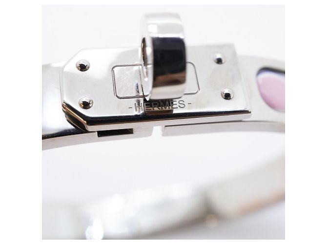Bracciale Mini Click Kelly Faubourg di Hermès Argento Multicolore - vista 5