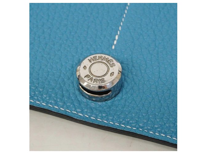 Cartera Larga Dogon GM de Hermès en Azul Jean - vista 11
