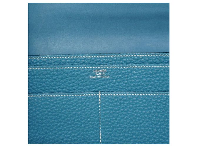 Cartera Larga Dogon GM de Hermès en Azul Jean - vista 5