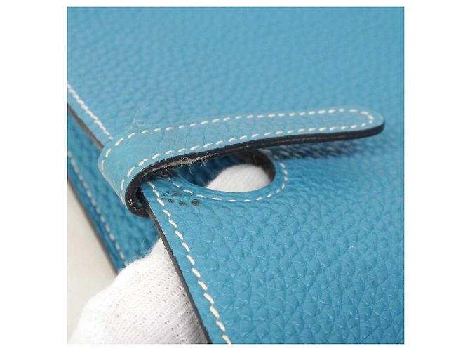 Cartera Larga Dogon GM de Hermès en Azul Jean - vista 6