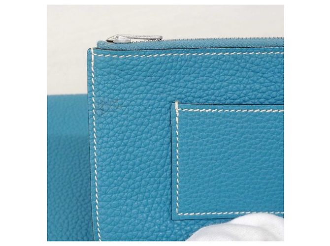 Cartera Larga Dogon GM de Hermès en Azul Jean - vista 8