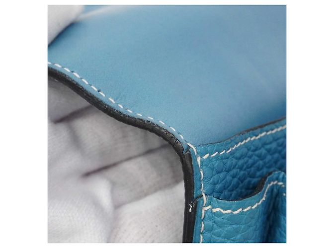 Cartera Larga Dogon GM de Hermès en Azul Jean - vista 9