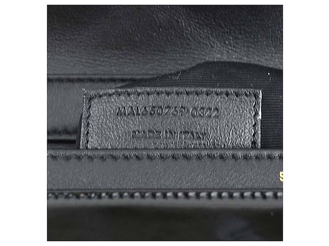 Borsa a spalla in pelle verniciata nera Saint Laurent Nero - vista 13