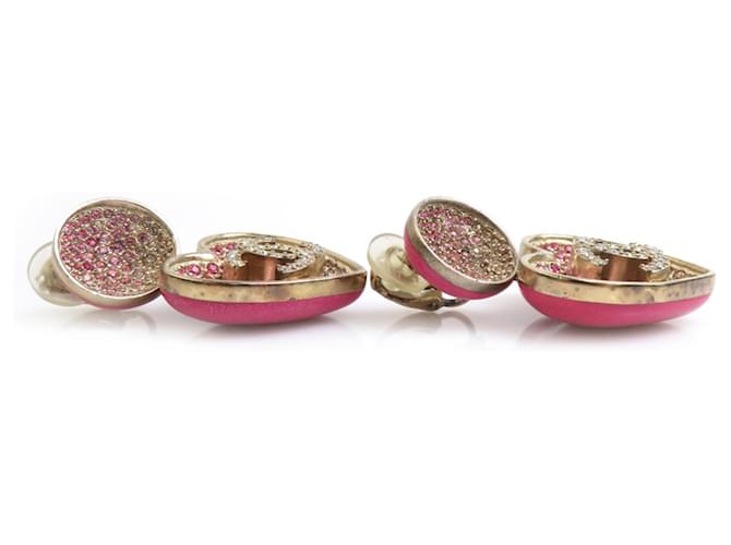 Orecchini a clip oro e rosa Chanel D'oro - vista 3