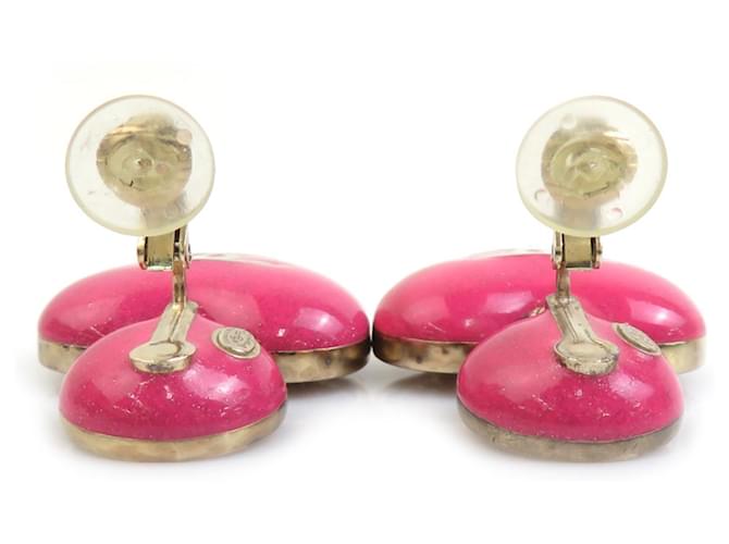 Orecchini a clip oro e rosa Chanel D'oro - vista 6