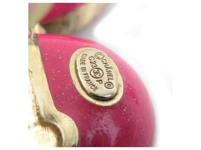 Orecchini a clip oro e rosa Chanel D'oro - vista 7