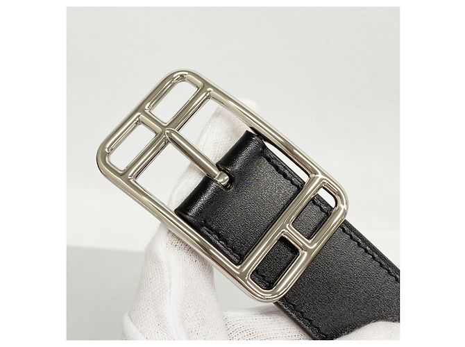 Cinturón Hermès Cape Cod 32 Negro - vista 3