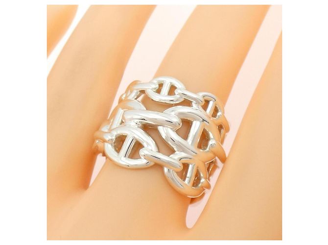 Hermès Chaine d'Ancre Enchainée Ring Silber - Ansicht 5