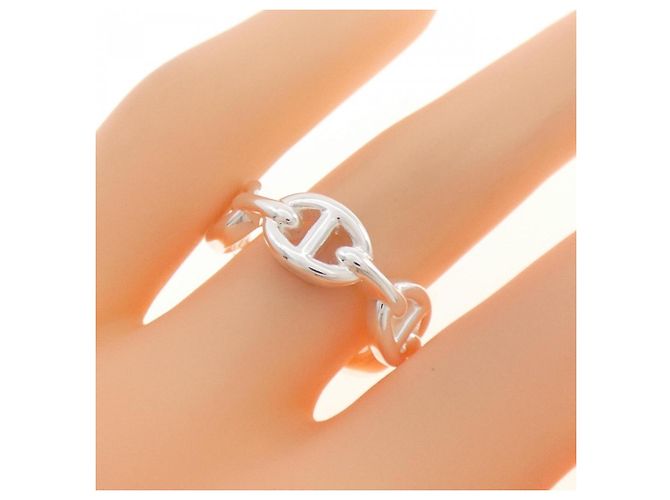 Ring Anel Chaine d'Ancre Enchainée Hermès Prata - vista 4