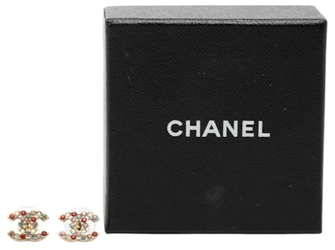 Pendientes de Stud Chanel Coco Mark Multicolor - vista 4