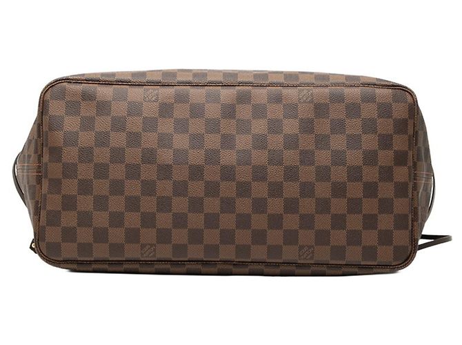 Borsa tote Louis Vuitton Damier Neverfull GM Marrone - vista 3