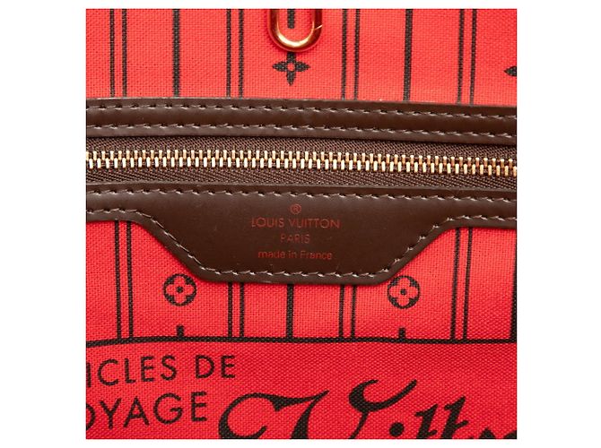 Borsa tote Louis Vuitton Damier Neverfull GM Marrone - vista 5