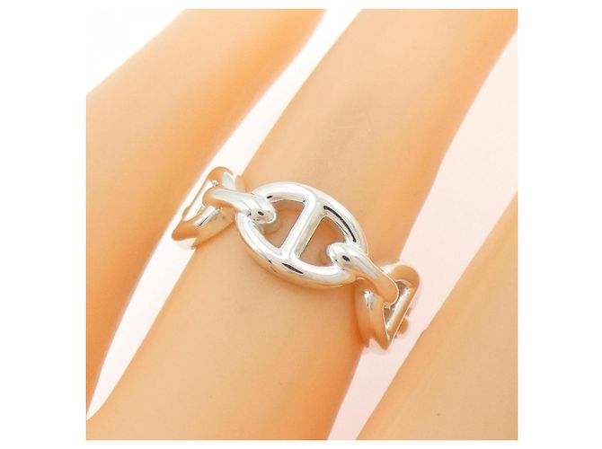 Hermès Chaine d'Ancre Enchainée Ring Silber - Ansicht 4