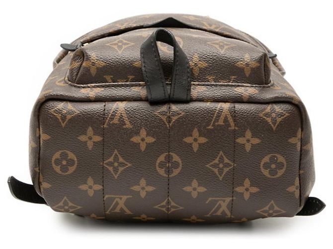 Zaino Palm Springs PM Monogram Louis Vuitton Marrone Nero - vista 3
