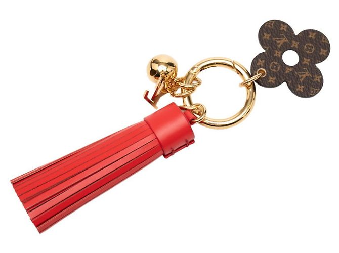 Portachiavi con frangia Fetish Monogram Bijou di Louis Vuitton Marrone Rosso - vista 2