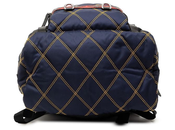 Saffiano Prada Patchwork Quilted Backpack - view 3