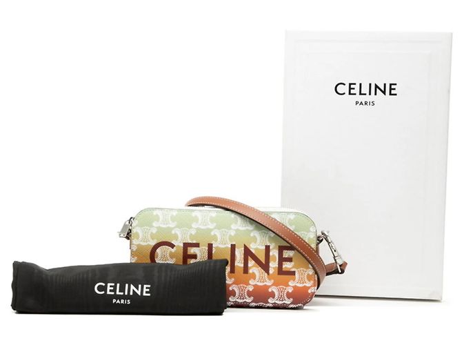 Céline Celine Triomphe Horizontale Handtasche Braun Mehrfarben - Ansicht 7