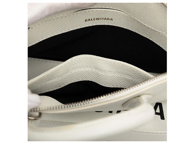 Borsa Balenciaga Ville Top Handle XXS Bianco - vista 7