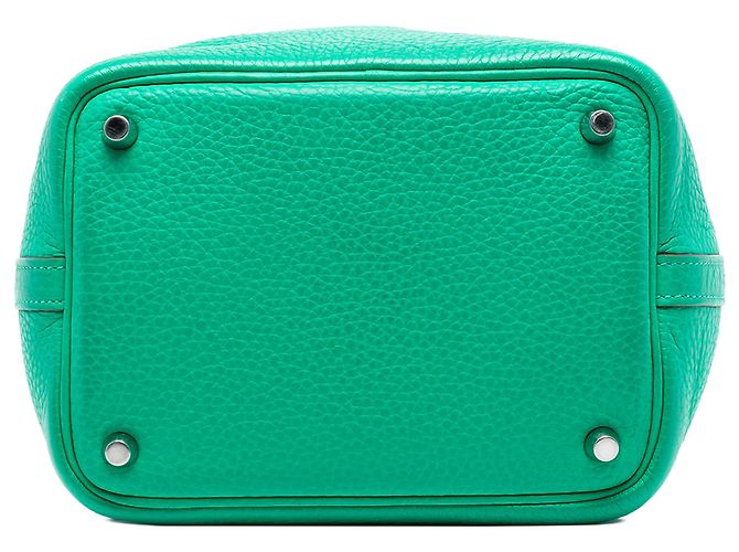 Hermès Picotin Lock 18 in Clemence verde - vista 3